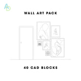40 Piece Wall Art Pack