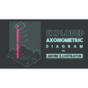 Exploded Axonometric Diagram in Adobe Illustrator (Files)