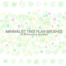 Minimalist Vegetation Brush for Photoshop — Photoshop brush set for architectural drawings