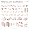 Minimalistic Isometric Furniture Pack — cutout pack for architectural visualisation, preview 1 of 2