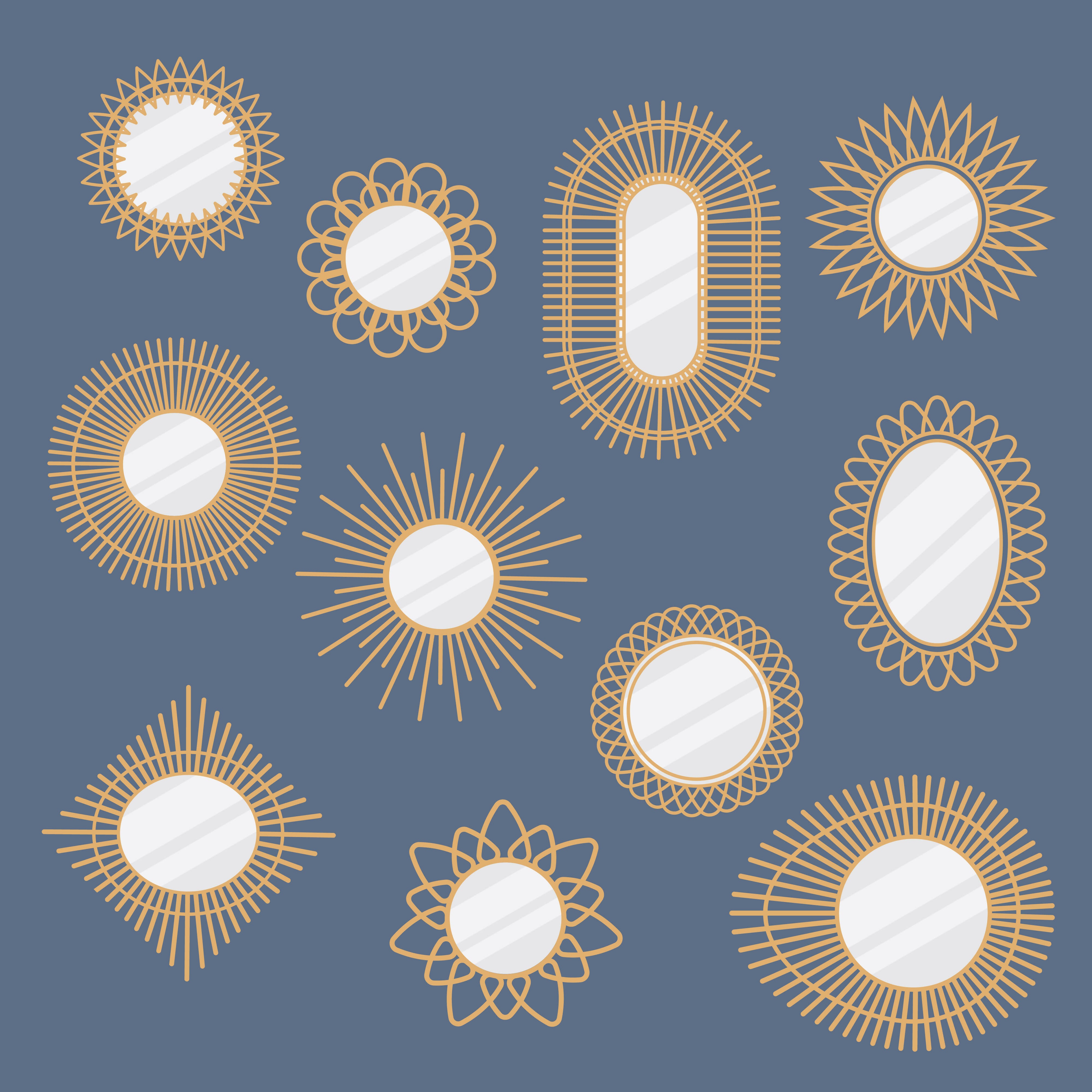 Mirrors Cutout Pack — cutout pack for architectural visualisation, preview 1 of 9