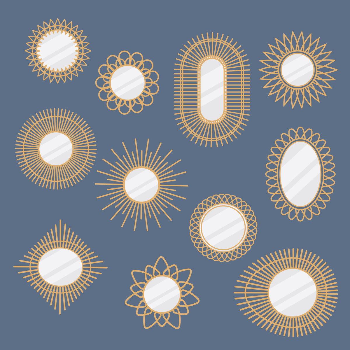 Mirrors Cutout Pack — cutout pack for architectural visualisation, preview 1 of 9