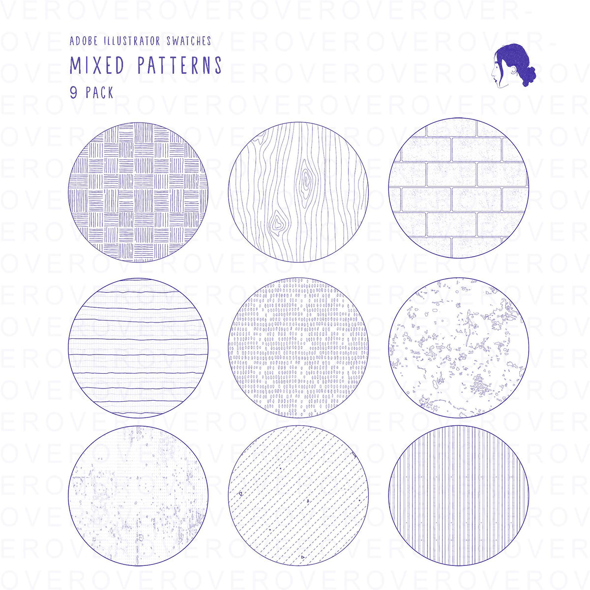 Mixed Architecture Patterns — pattern set for architectural drawings, preview 1 of 4