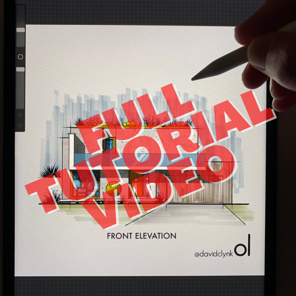 Narrated Tutorial Video - Procreate — video course for architects, preview 1 of 2