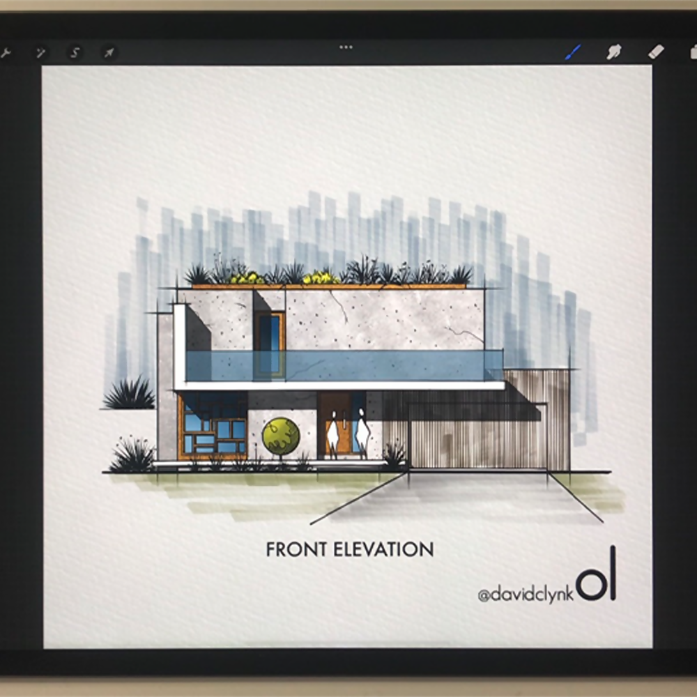 Narrated Tutorial Video - Procreate — video course for architects, preview 2 of 2