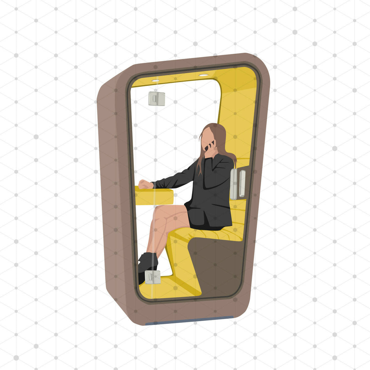 Office People Pack 02 (23 Vectors & PNGs) — cutout pack for architectural visualisation, preview 4 of 5