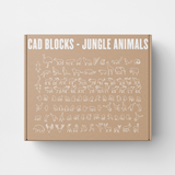 Jungle and Wild Animal CAD Blocks (100+ Silhouettes)