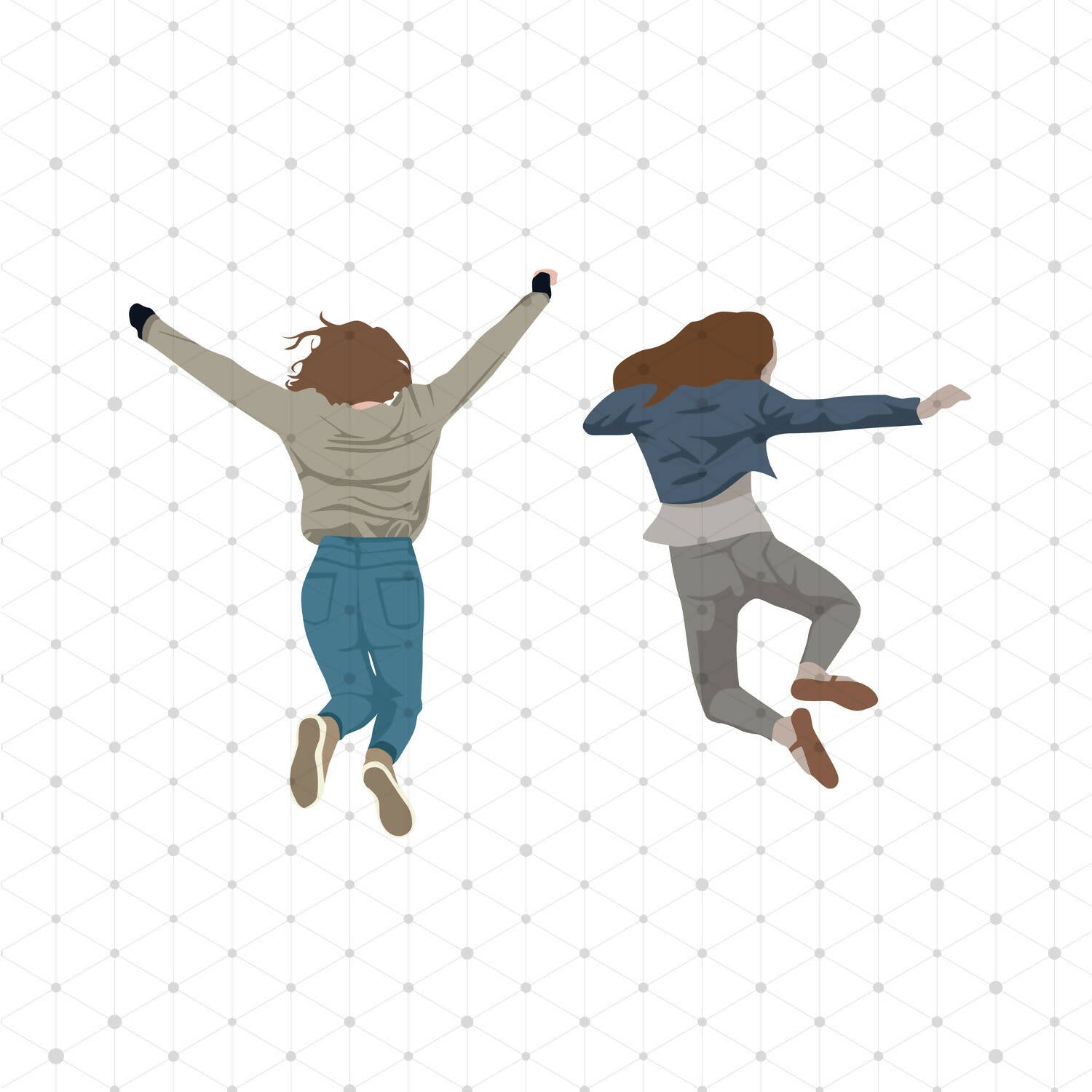 Park Vector People (31 Figures) — cutout pack for architectural visualisation, preview 5 of 5