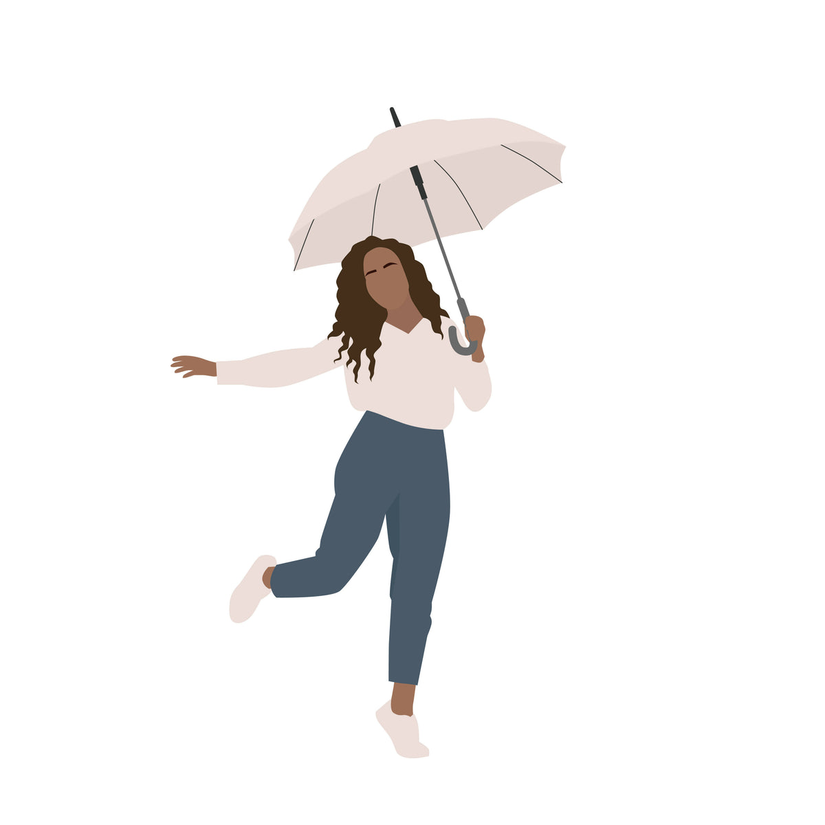 People with Umbrellas Cutout Pack — cutout pack for architectural visualisation, preview 2 of 8