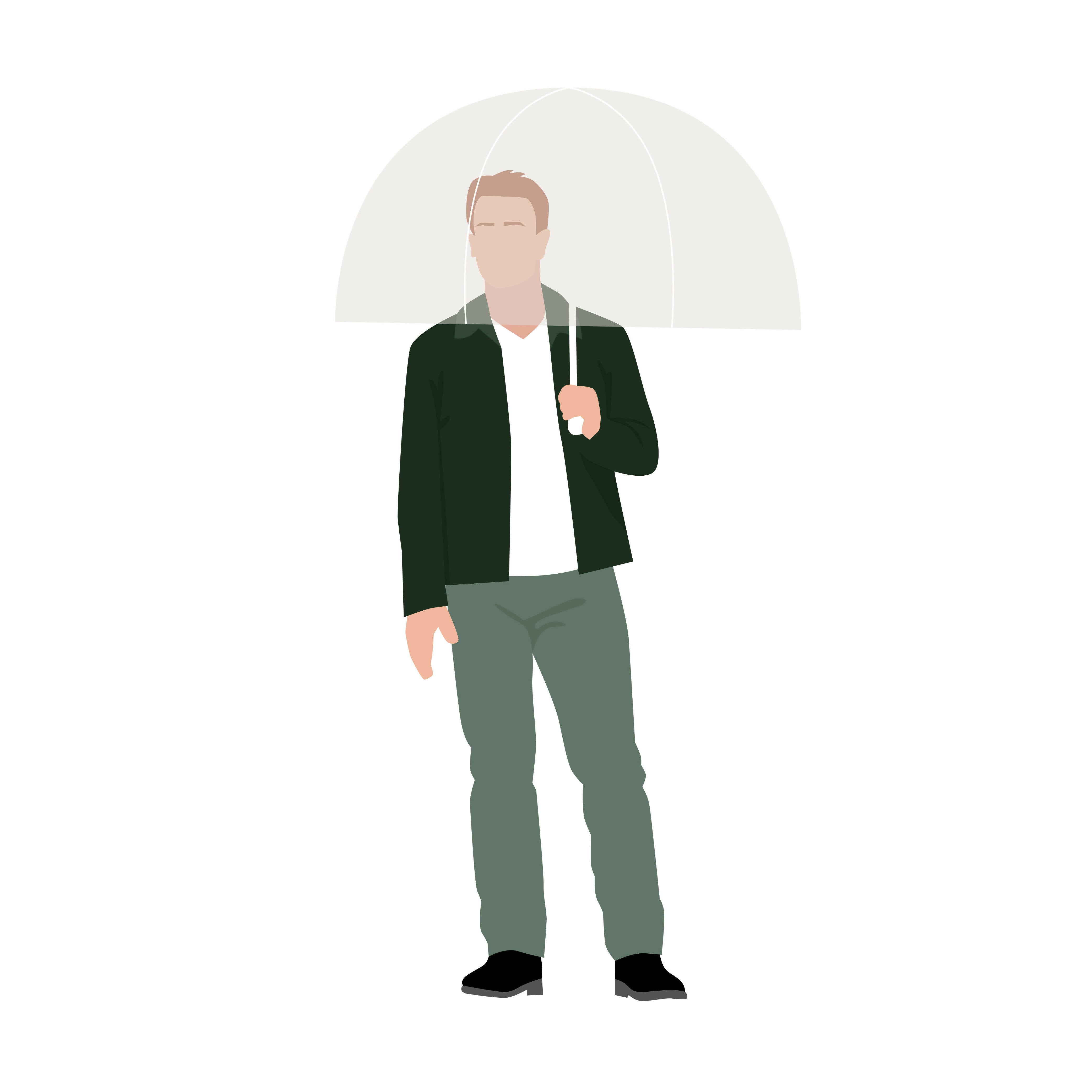 People with Umbrellas Cutout Pack — cutout pack for architectural visualisation, preview 6 of 8