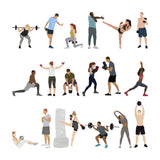 People Working Out (18 figures)