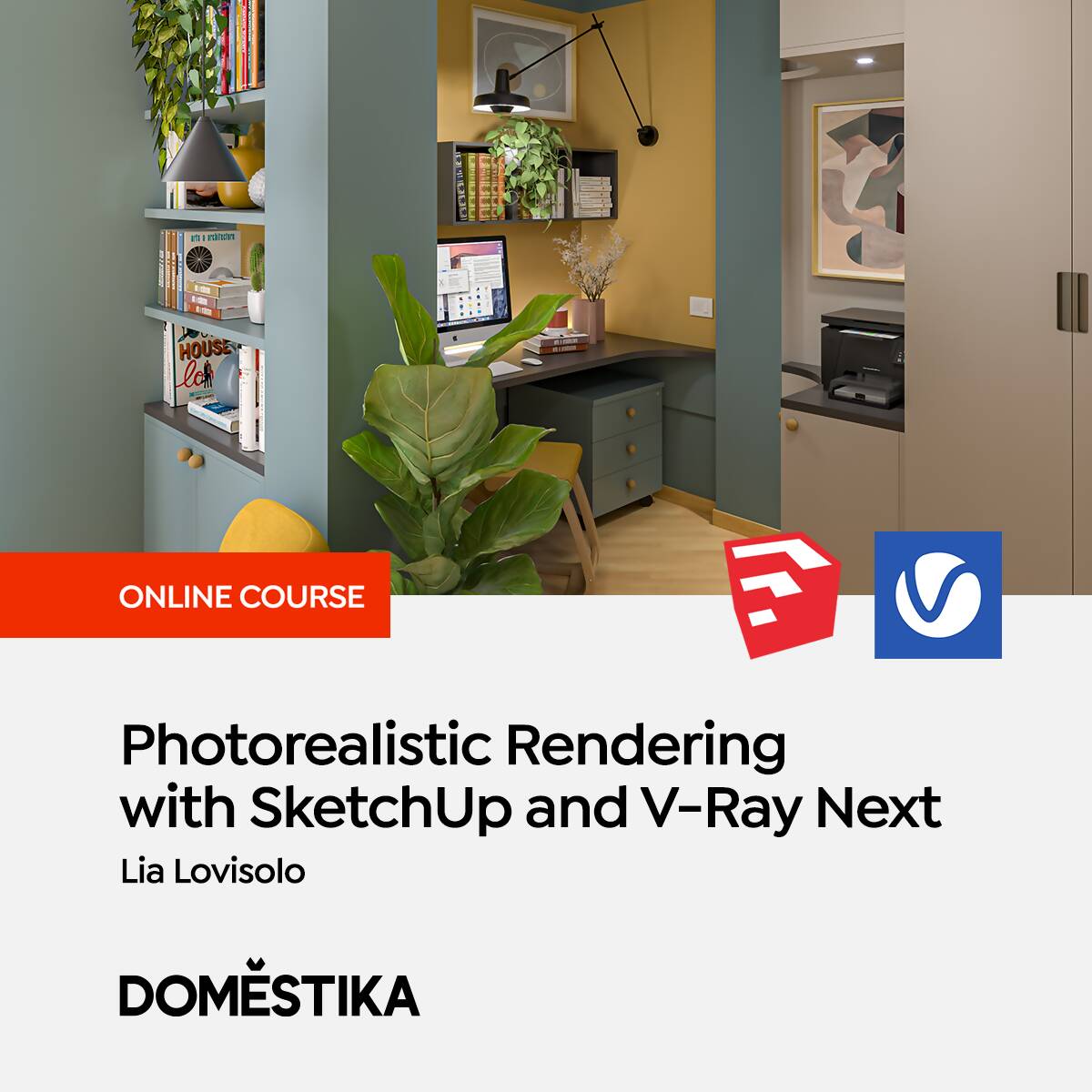 Photorealistic Rendering with SketchUp and V-Ray Next — video course for architects, preview 1 of 2