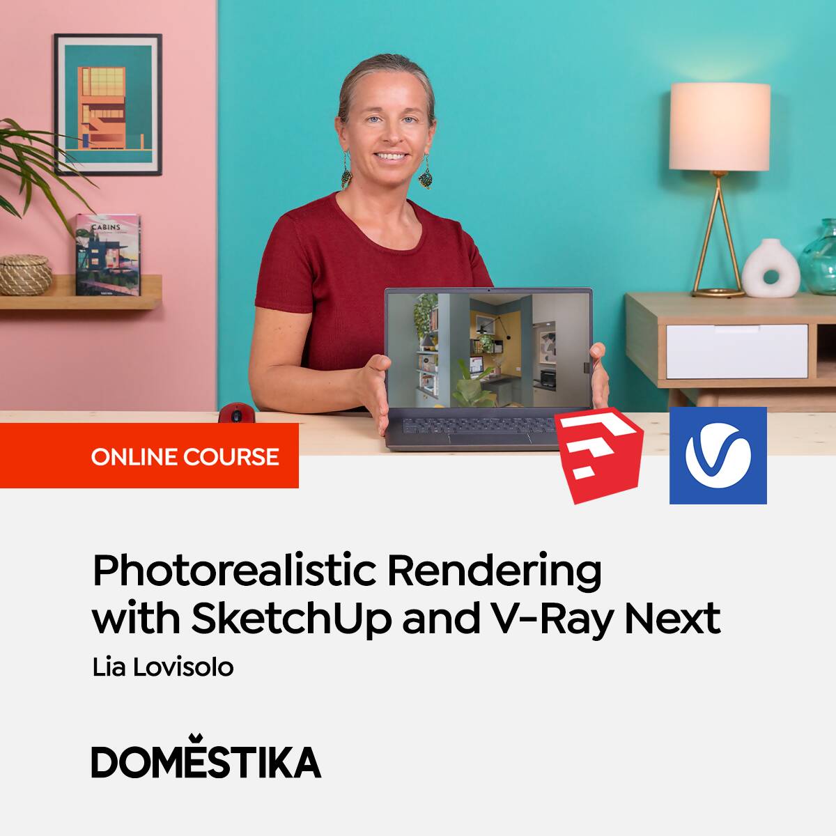 Photorealistic Rendering with SketchUp and V-Ray Next — video course for architects, preview 2 of 2