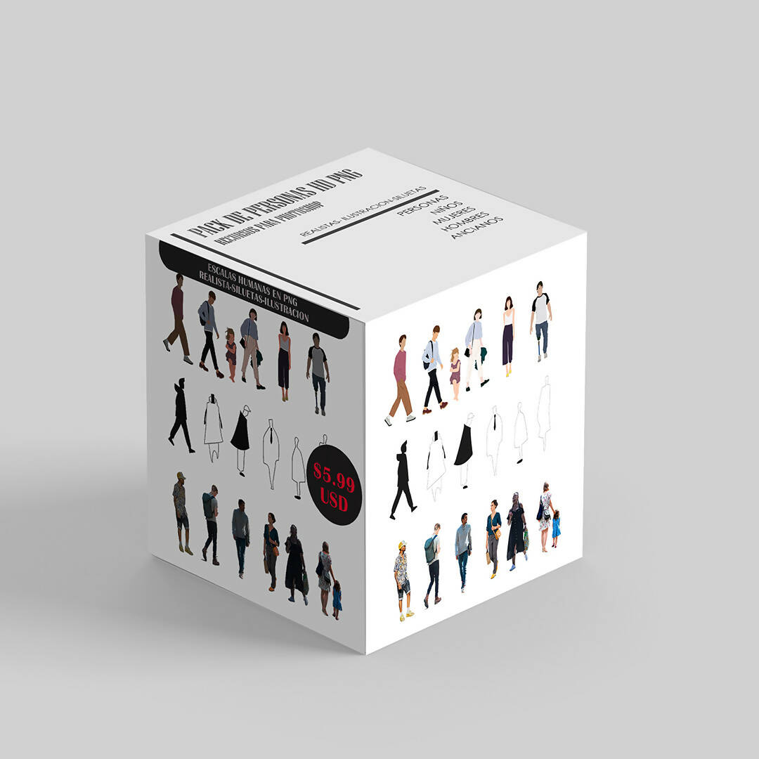 PNG People Pack — cutout pack for architectural visualisation