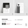 Portrait Resume Templates — editable template for architects