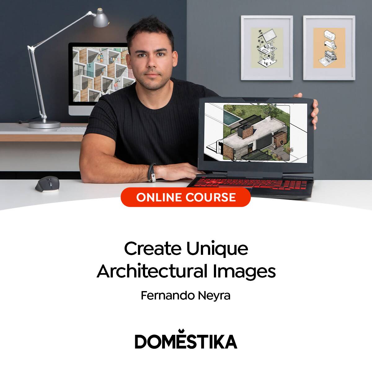 Post-produce Architectural Renders in Photoshop — video course for architects, preview 2 of 2
