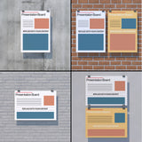Poster Display Mockup Templates for Photoshop (4 Wall Backgrounds)