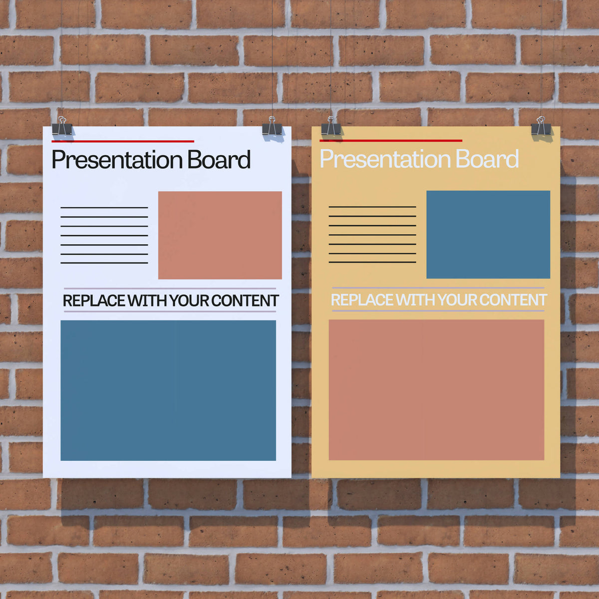 Poster Display Template — editable template for architects, preview 5 of 5