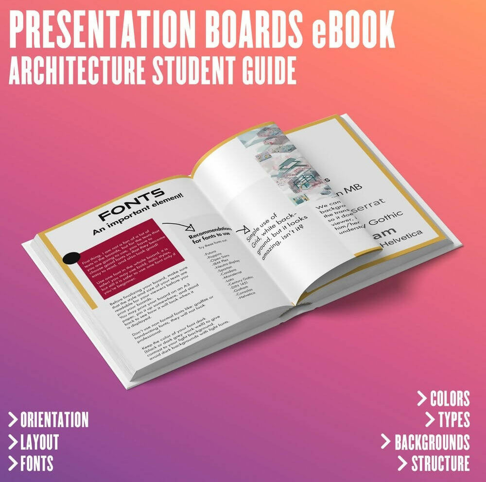 Presentation Boards eBook — ebook for architects, preview 1 of 4