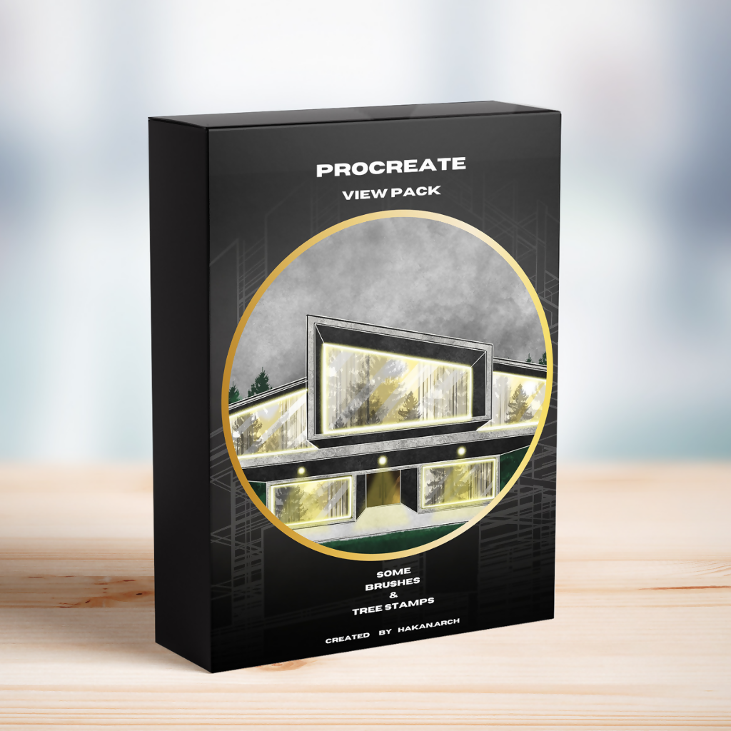 Procreate View Pack — Procreate brush set for architectural sketching