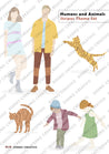 Humans and Animals Set- Stripes Theme Set