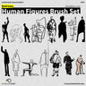 Redrawn Famous Human Figures Brush Set — brush set for architectural drawings