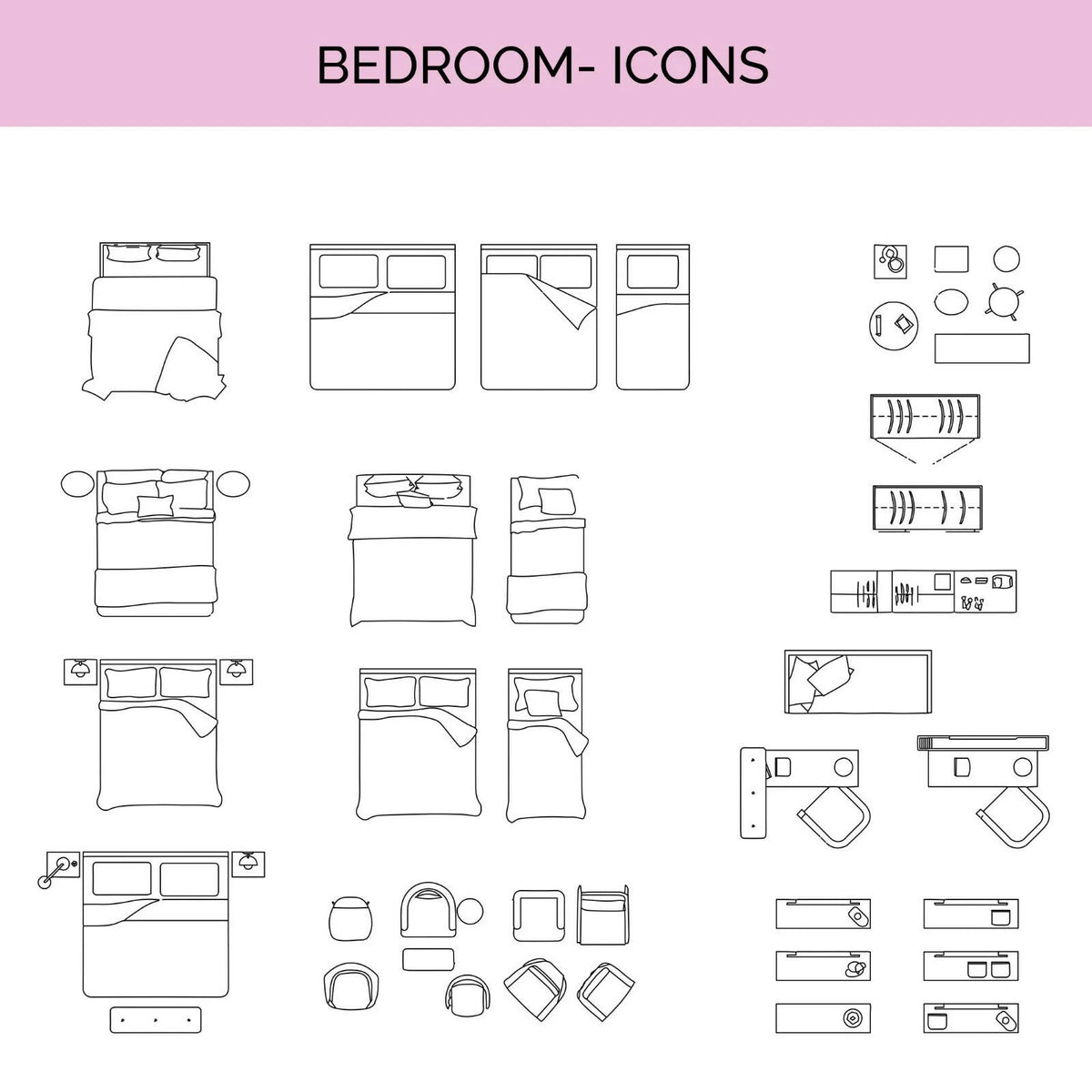 Residential Furniture Kit — cutout pack for architectural visualisation, preview 2 of 6