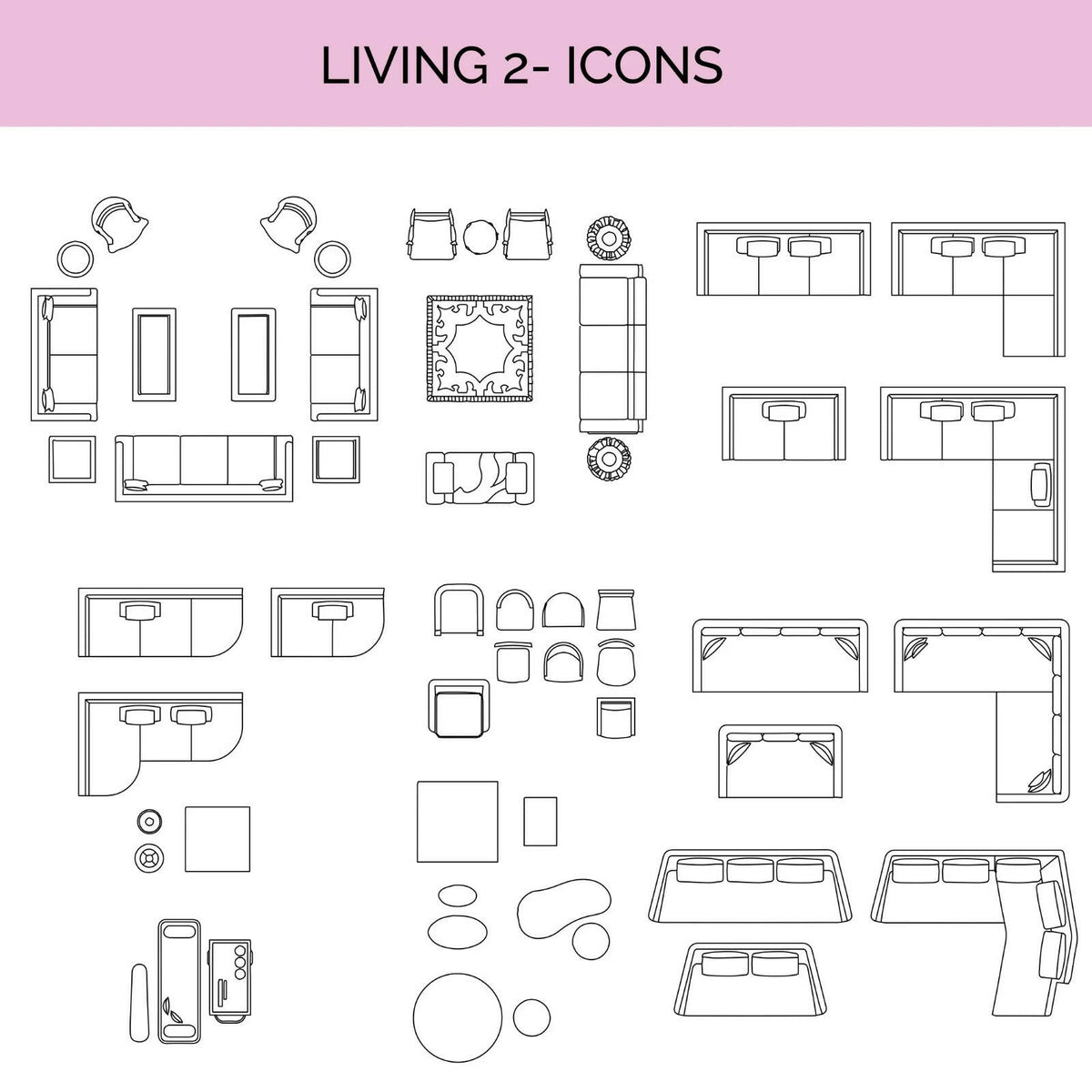 Residential Furniture Kit — cutout pack for architectural visualisation, preview 5 of 6