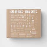Wrought Iron Gate and Fence CAD Blocks (100+ Elevations)