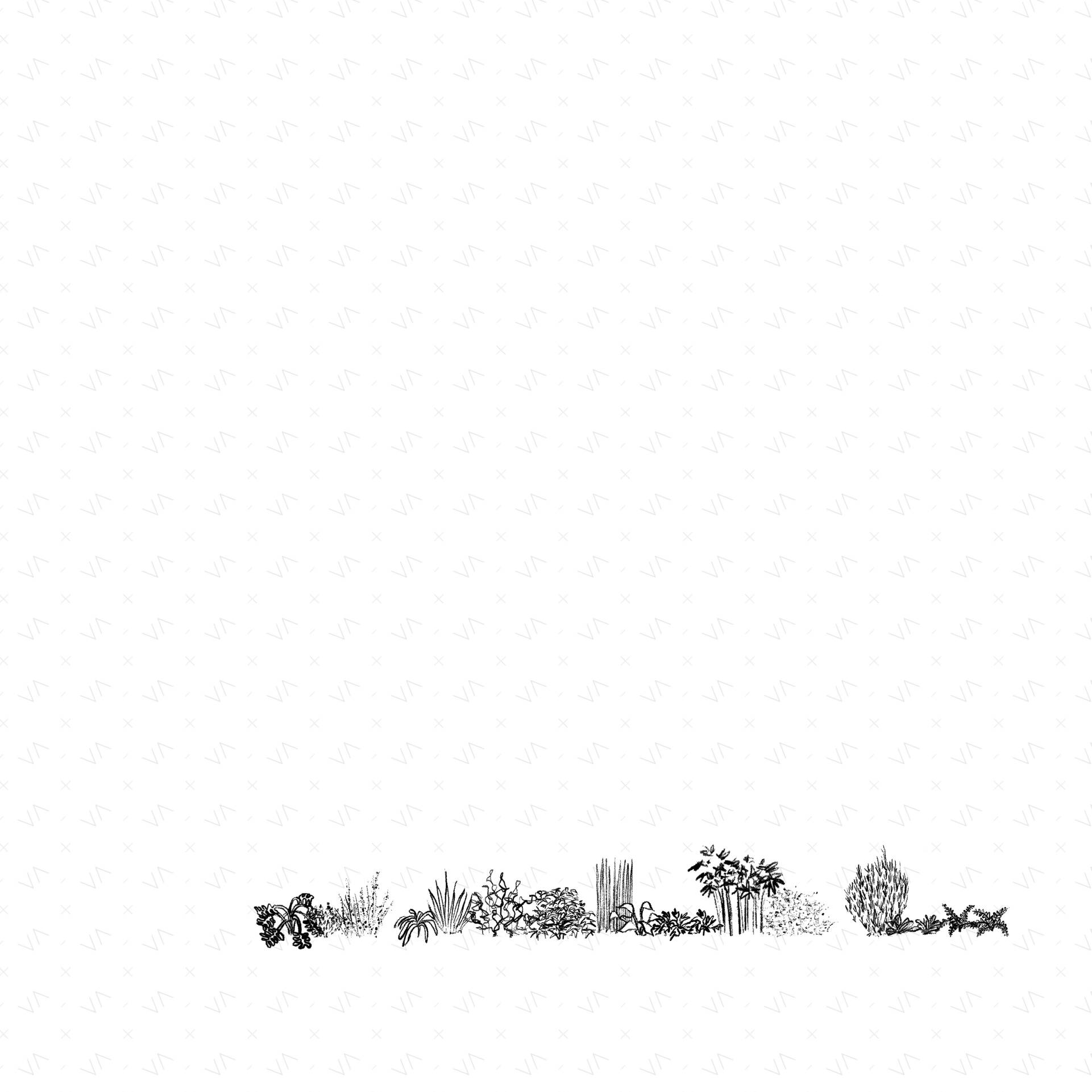 Shrub Illustrations — cutout pack for architectural visualisation, preview 3 of 3