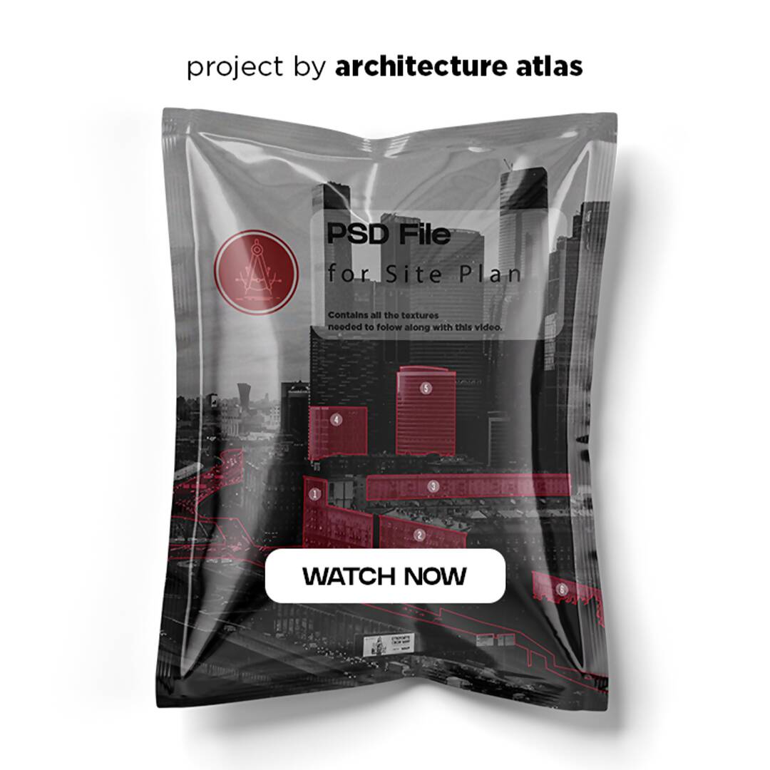 Site Analysis in Photoshop - Fastest Method! — editable template for architects, preview 1 of 2