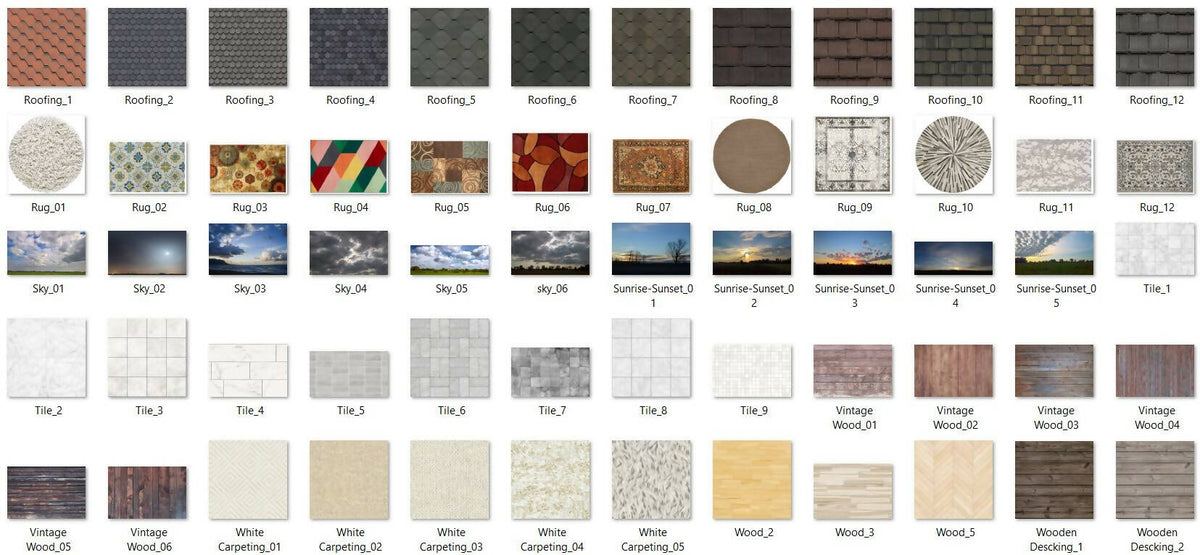 Sketch-Up Texture Kit — texture pack for architectural rendering, preview 6 of 7