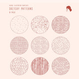 Sketchy Patterns for Illustrator (9 Hand-Drawn Swatches)