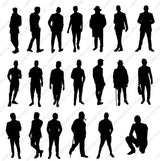 20 Human Silhouette Cutouts