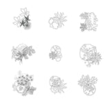 Vector Minimal Landscaping Plants / Set 01