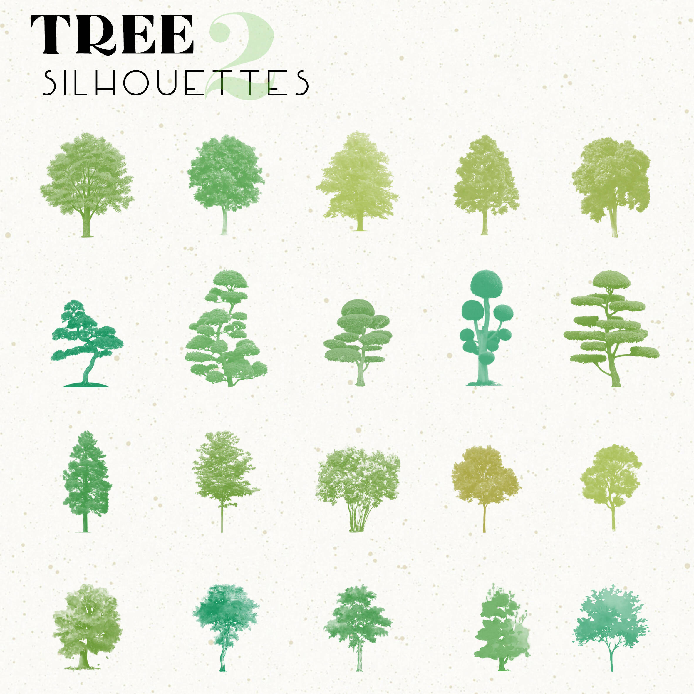 Tree Silhouette 2 — brush set for architectural drawings, preview 2 of 2