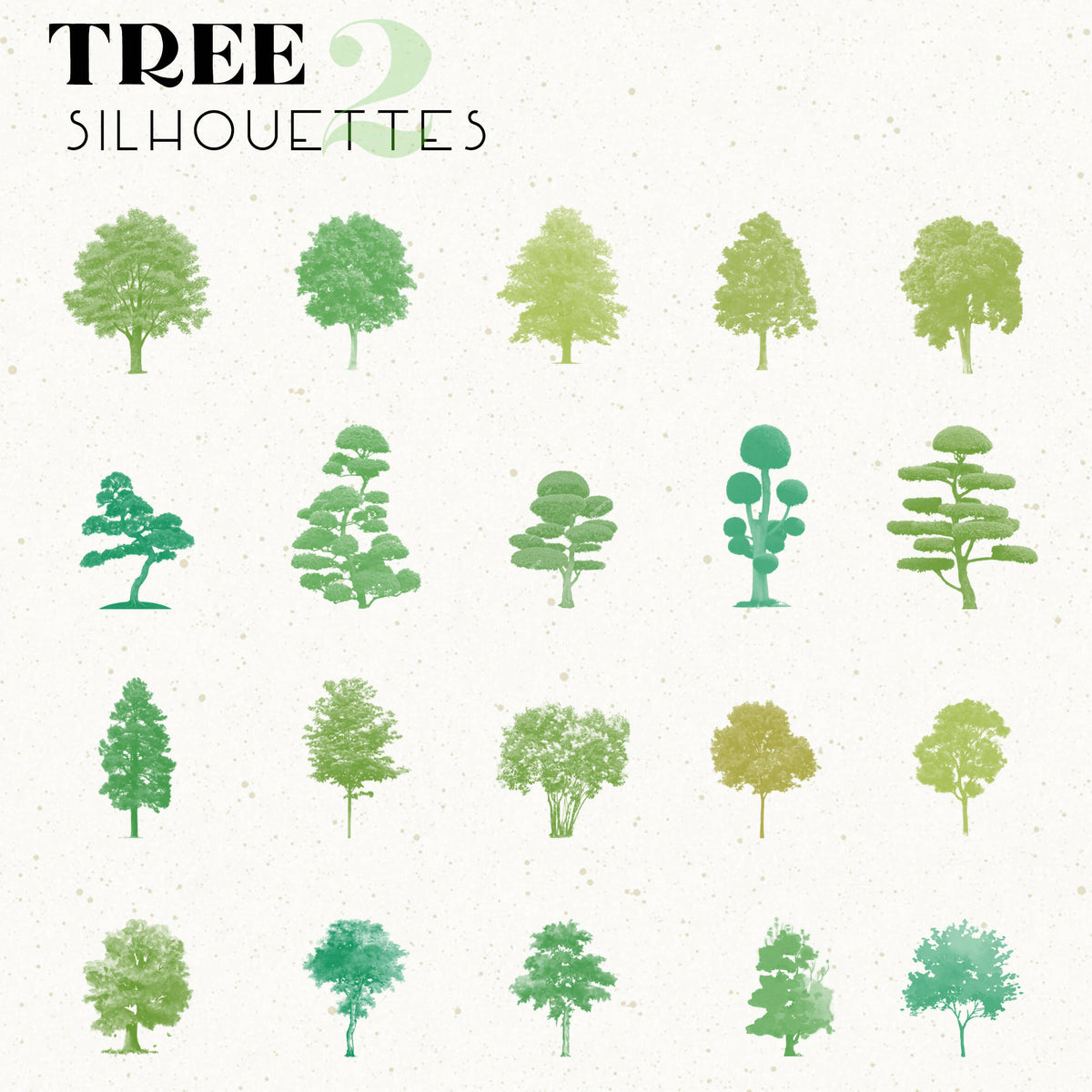 Tree Silhouette 2 — brush set for architectural drawings, preview 2 of 2