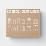 Classical Arches and Doors CAD Blocks (12 Elevations)