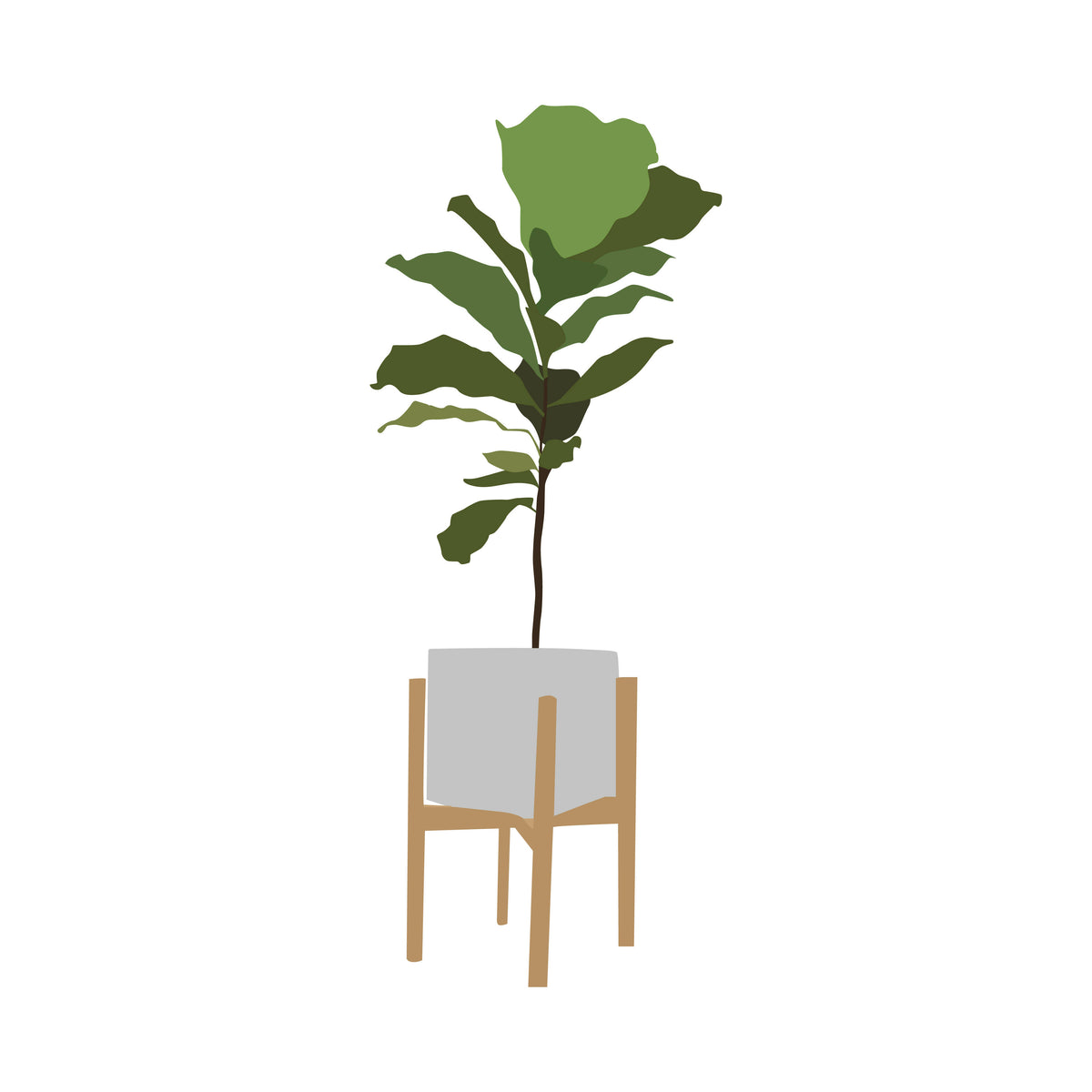 Vector Indoor Plants 02 — cutout pack for architectural visualisation, preview 4 of 4