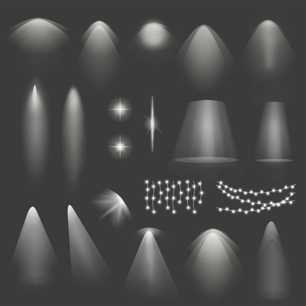Vector Light Effects Pack — cutout pack for architectural visualisation, preview 1 of 2