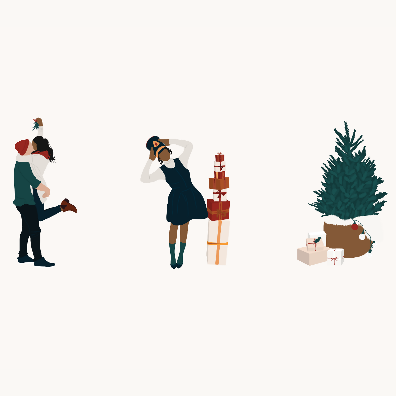 Vector People Holidays Theme Pack — cutout pack for architectural visualisation, preview 2 of 3