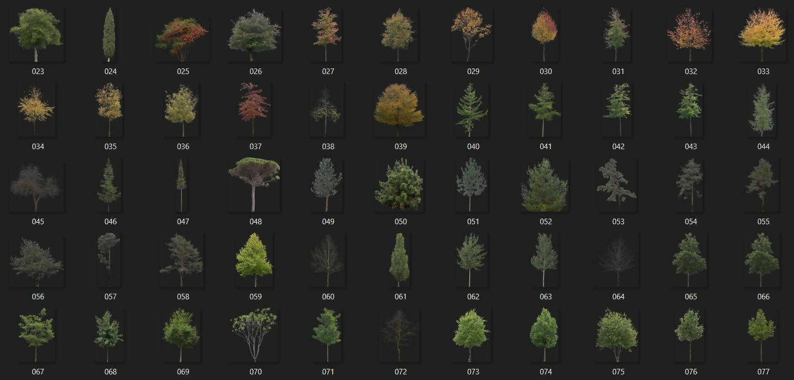 Vegetation Pack - Architectural Representation and Visualization — cutout pack, preview 2 of 2