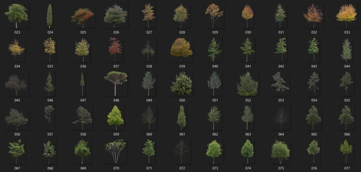 Vegetation Pack - Architectural Representation and Visualization — cutout pack, preview 2 of 2