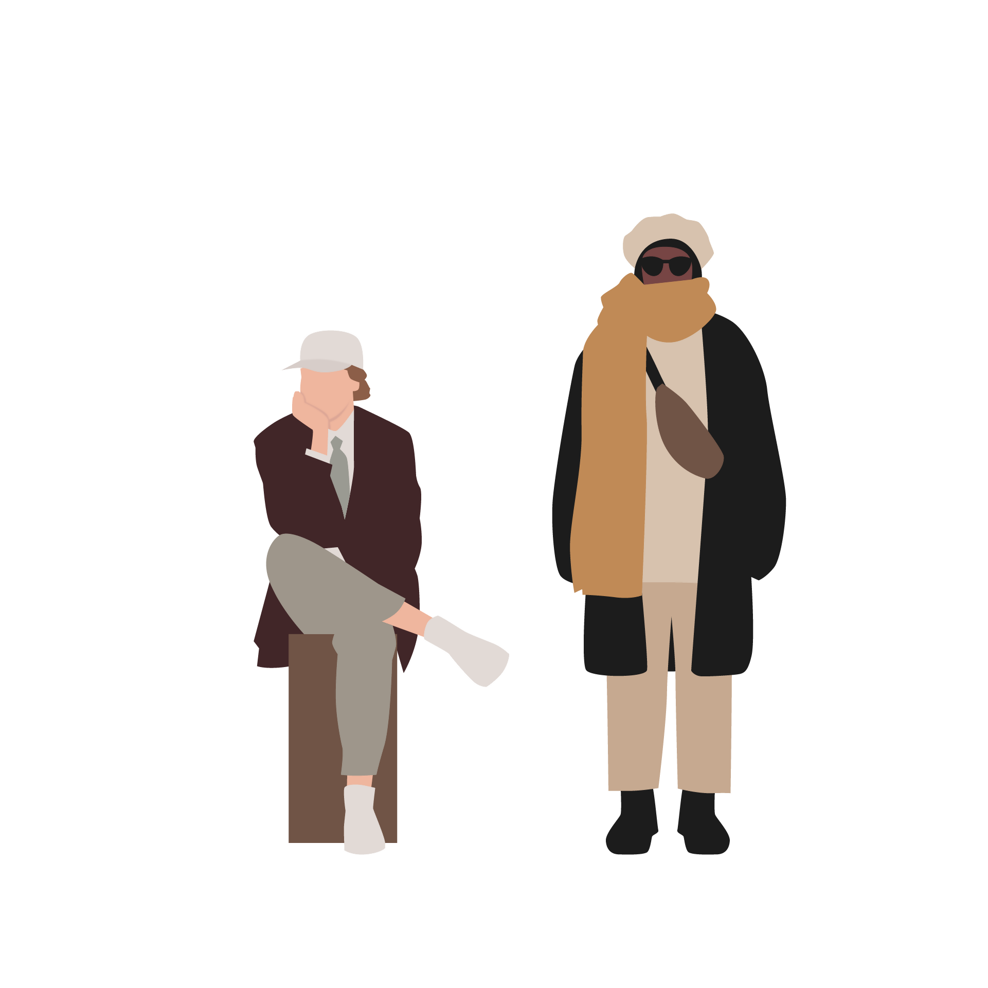 Walking People (30 Objects) — cutout pack for architectural visualisation, preview 5 of 6