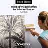 Wallpaper Application for Interior Spaces — video course for architects, preview 1 of 2