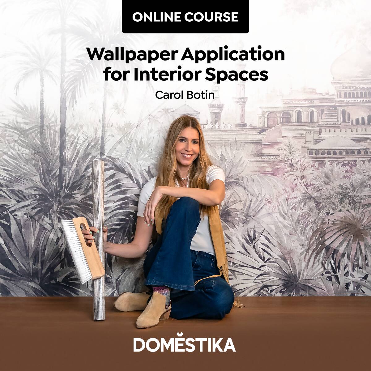 Wallpaper Application for Interior Spaces — video course for architects, preview 2 of 2