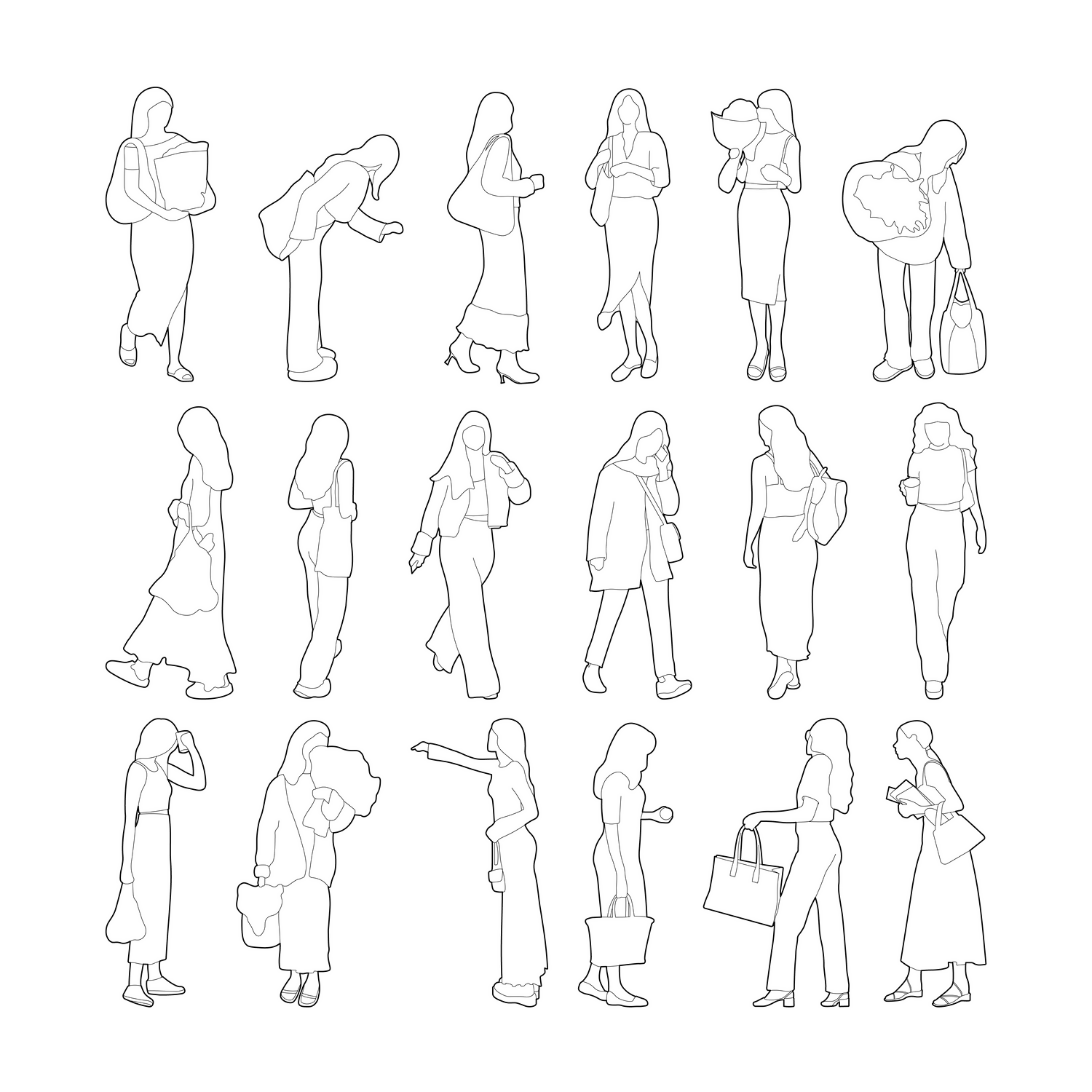 Weekend Market Cutout Pack — cutout pack for architectural visualisation, preview 2 of 2