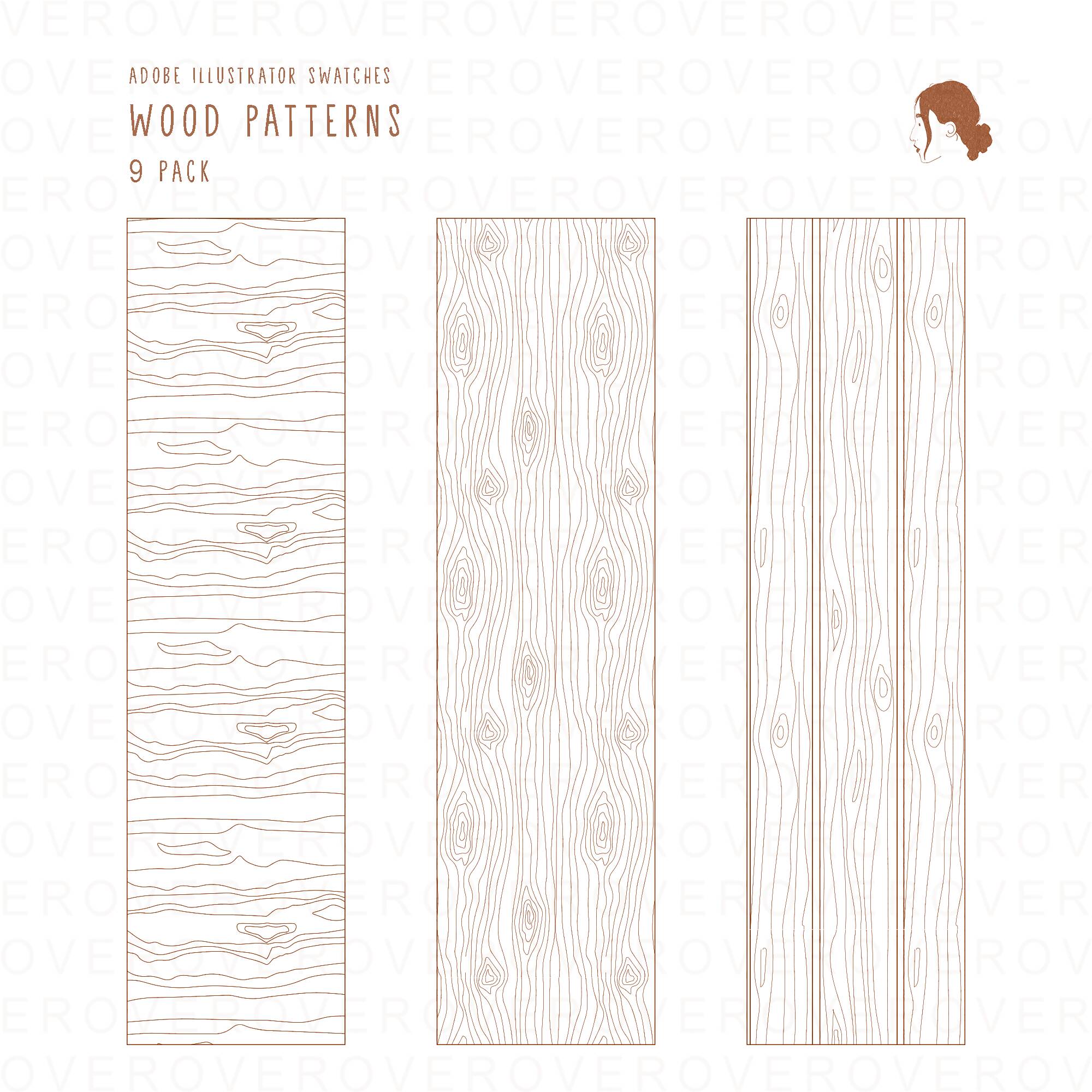 Wood Patterns — pattern set for architectural drawings, preview 2 of 4