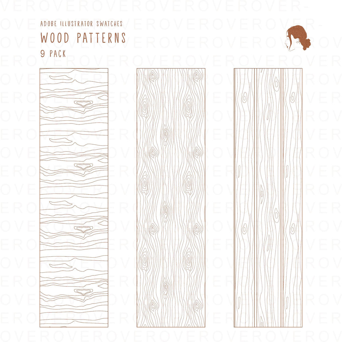 Wood Patterns — pattern set for architectural drawings, preview 2 of 4