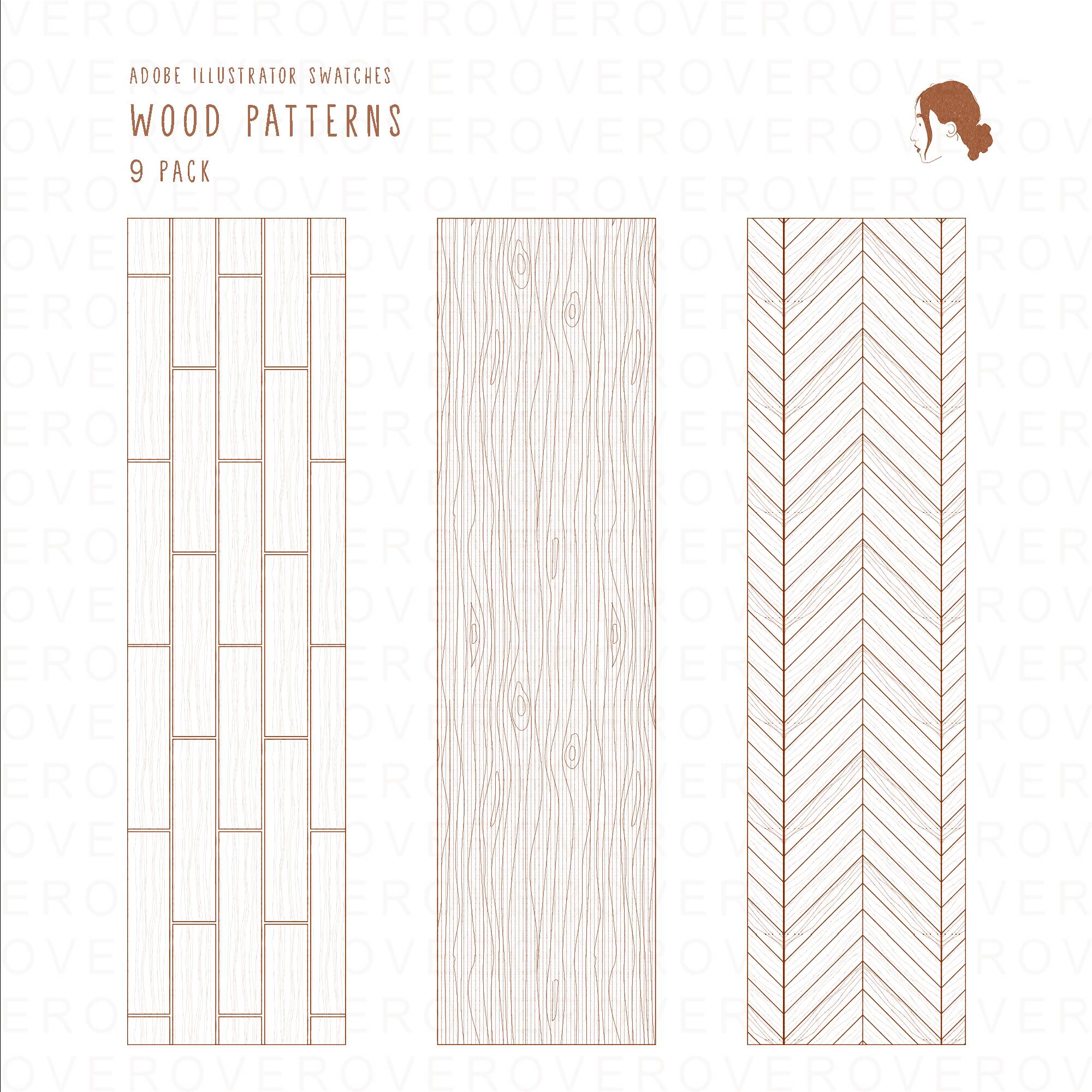 Wood Patterns — pattern set for architectural drawings, preview 4 of 4